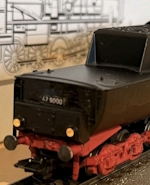 Märklin/Trix Dampflok-Tender-Stirnlicht mit gelben Stecklaternen
