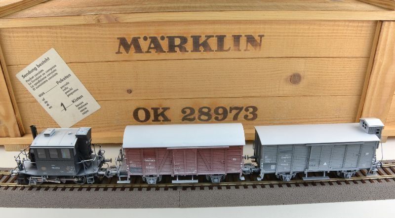Sondermodell: Glaskasten ÖBB- Kurzgüterzug (verschneit) 28973